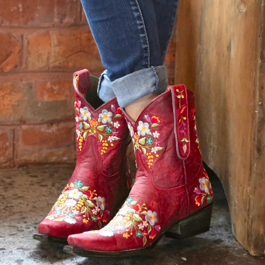 Women's Cowgirl Boots Vintage Style Water Repellent