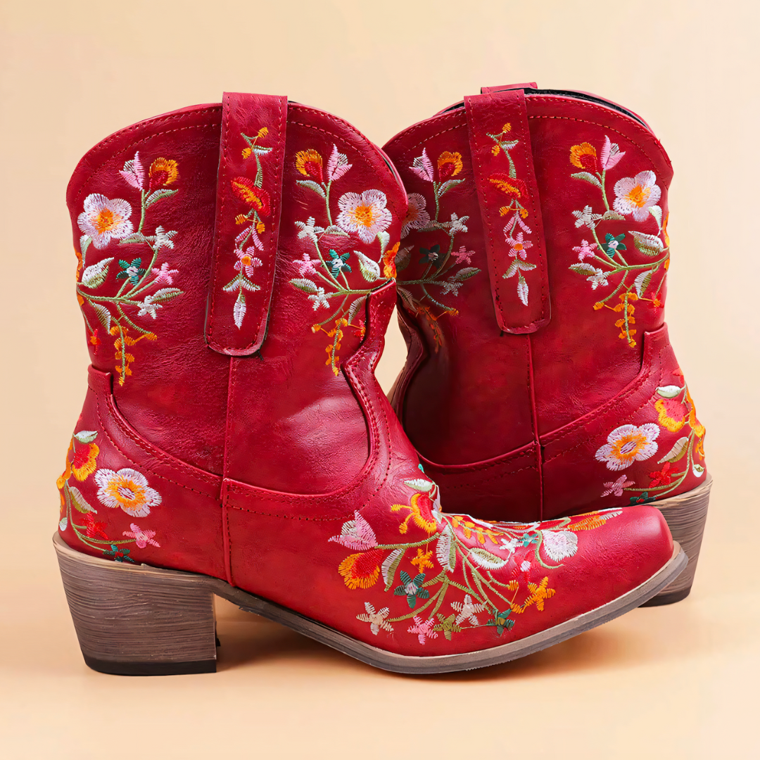 Women's Cowgirl Boots Vintage Style Water Repellent