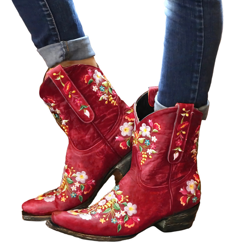 Women's Cowgirl Boots Vintage Style Water Repellent