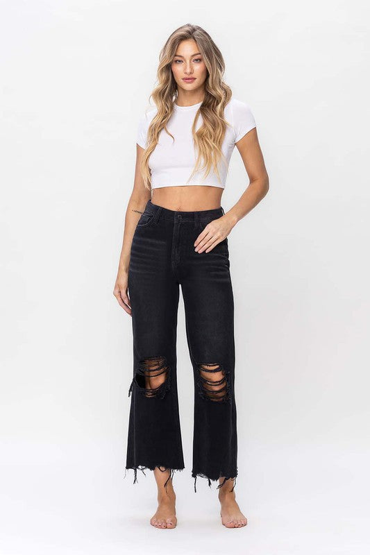Women's Crop Flare Jeans Vintage 90's