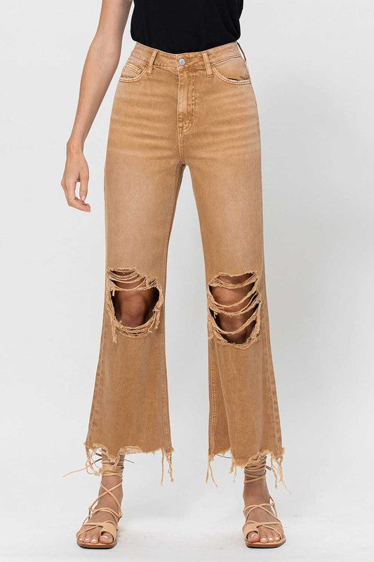 Women's Crop Flare Jeans Vintage 90's