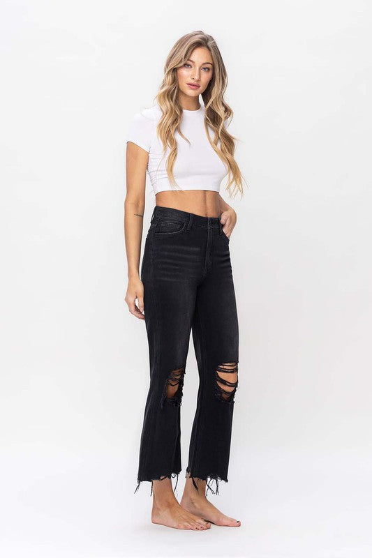 Women's Crop Flare Jeans Vintage 90's