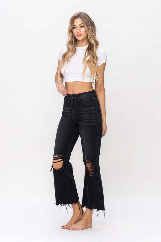 Women's Crop Flare Jeans Vintage 90's