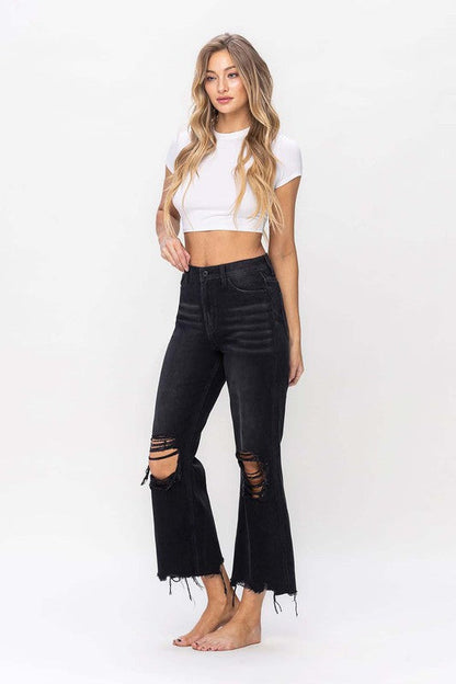 Women's Crop Flare Jeans Vintage 90's