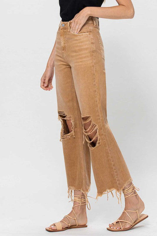 Women's Crop Flare Jeans Vintage 90's
