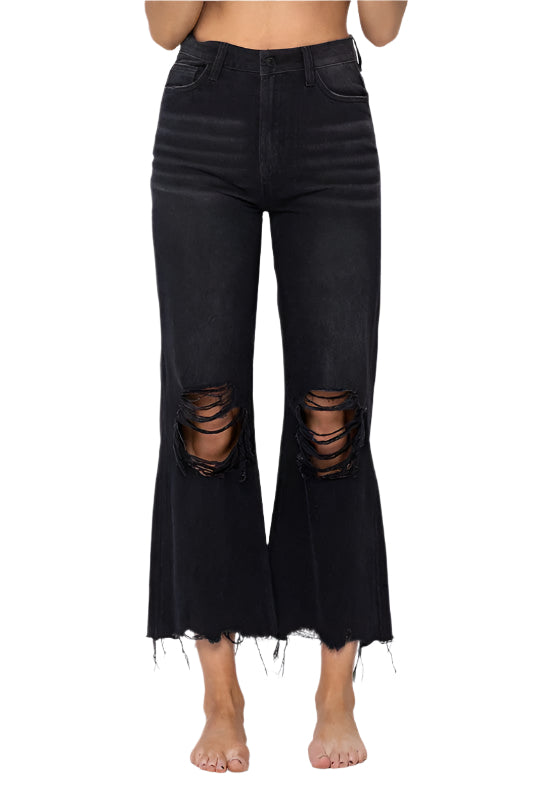 Women's Crop Flare Jeans Vintage 90's