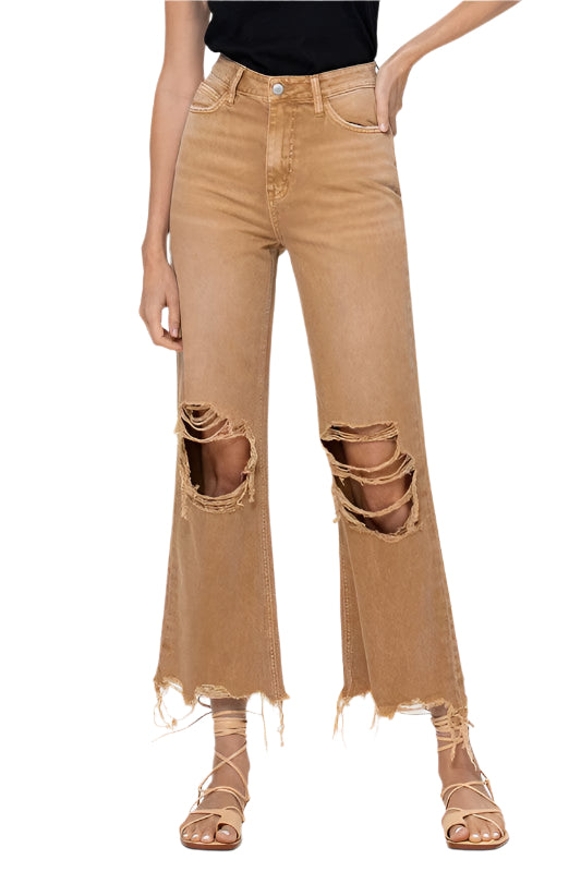 Women's Crop Flare Jeans Vintage 90's