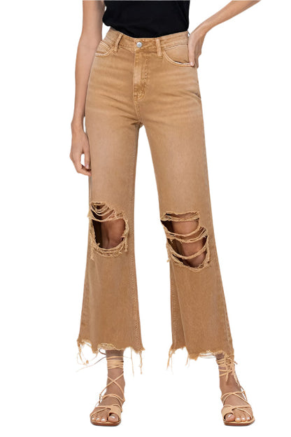 Women's Crop Flare Jeans Vintage 90's