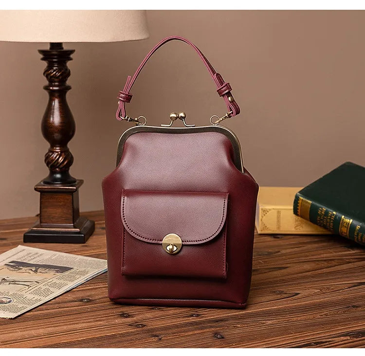 Women's Crossbody Bag Elegant Luxury With Refined Buckle