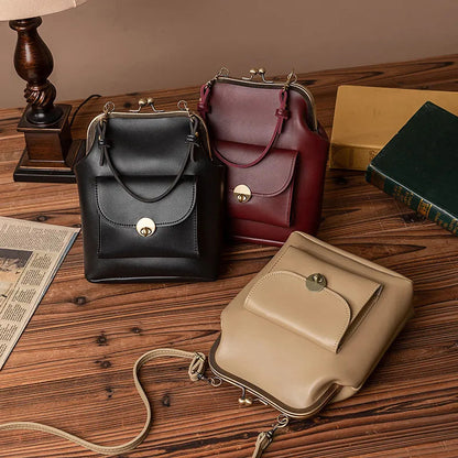 Women's Crossbody Bag Elegant Luxury With Refined Buckle