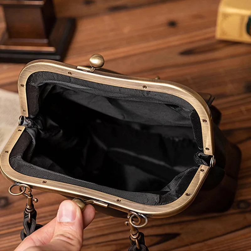 Women's Crossbody Bag Elegant Luxury With Refined Buckle