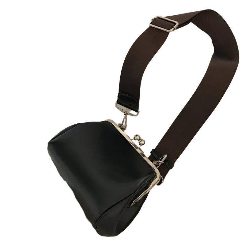 Women's Crossbody Bag Elegant PU Leather With Lip-Lock Closure
