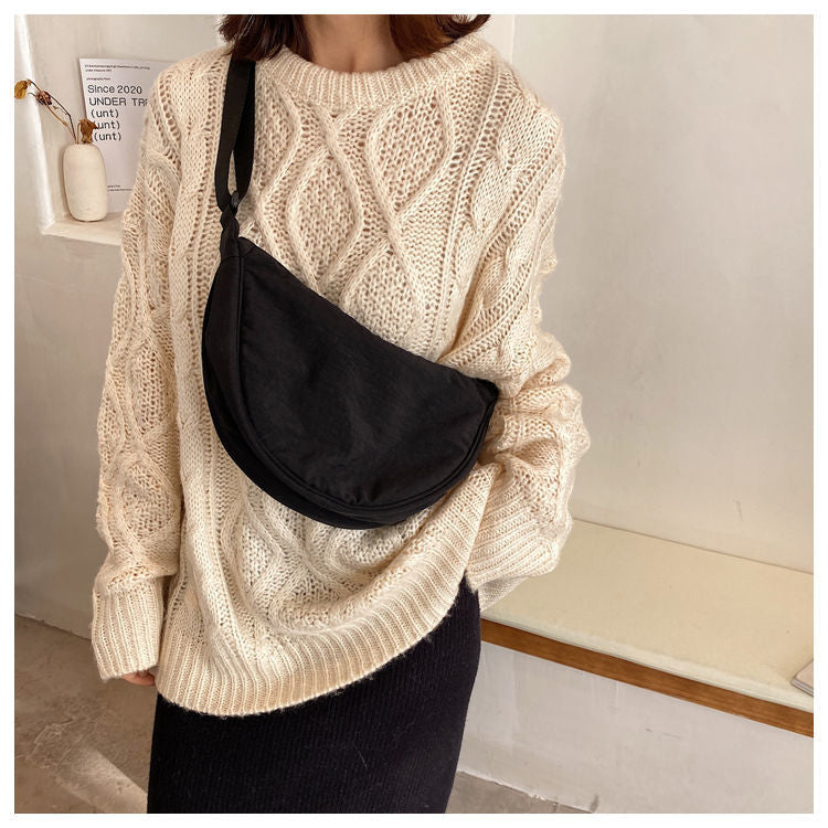 Women's Crossbody Bag Minimalist Durable Polyester with Adjustable Shoulder Strap