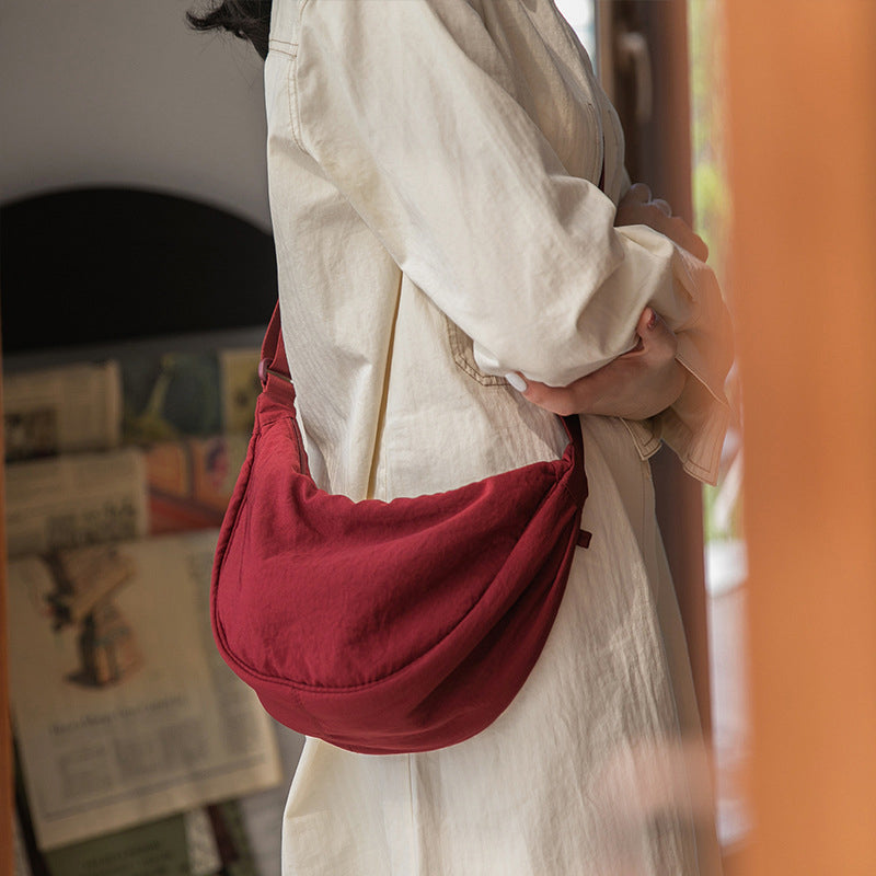 Women's Crossbody Bag Minimalist Durable Polyester with Adjustable Shoulder Strap