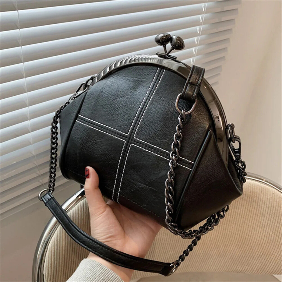 Women's Crossbody Bag Stylish PU Leather with Chain Detail
