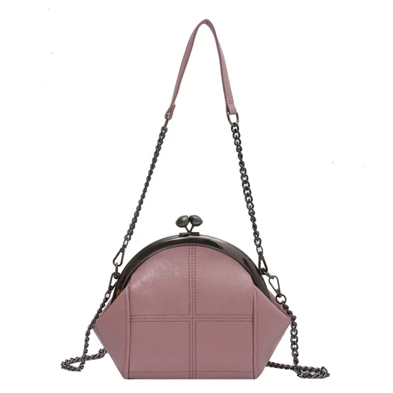 Women's Crossbody Bag Stylish PU Leather with Chain Detail