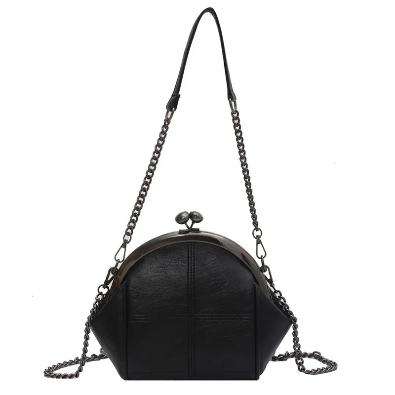 Women's Crossbody Bag Stylish PU Leather with Chain Detail