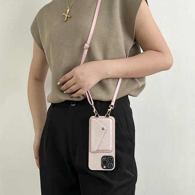 Women's Crossbody Phone Case with Adjustable Drawstring