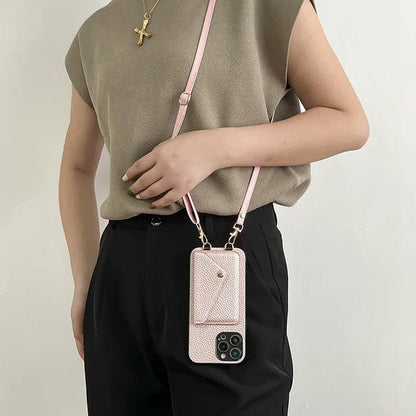 Women's Crossbody Phone Case with Adjustable Drawstring