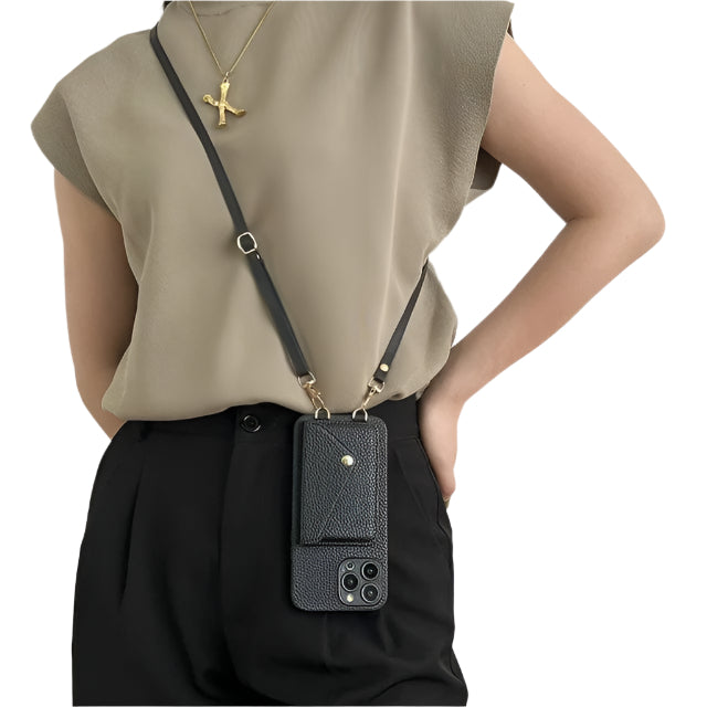 Women's Crossbody Phone Case with Adjustable Drawstring