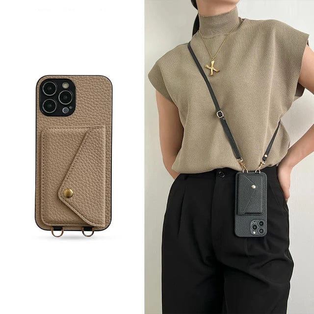 Women's Crossbody Phone Case with Cord