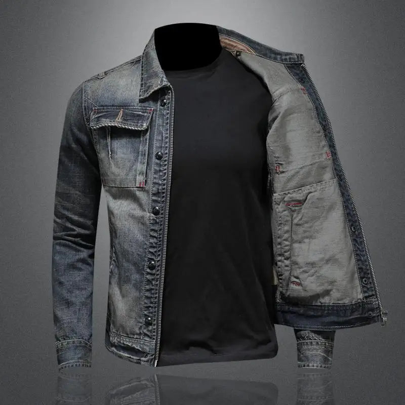 Women's Denim Jacket Vintage Style Casual