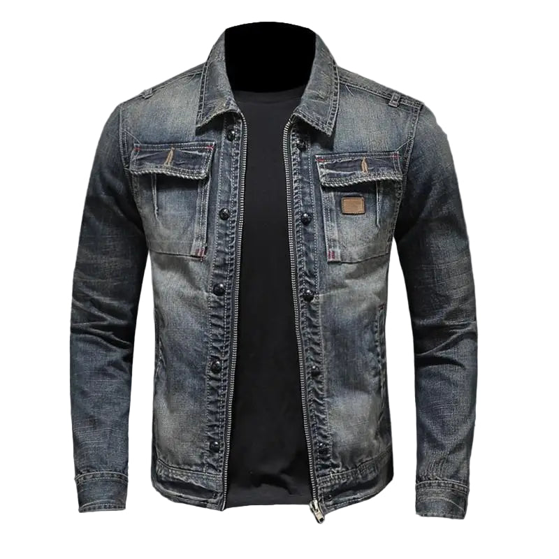Women's Denim Jacket Vintage Style Casual