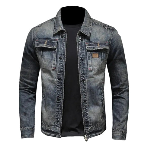 Women's Denim Jacket Vintage Style Casual
