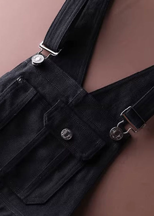 Women's Denim Strap Dress with Tulle Patchwork