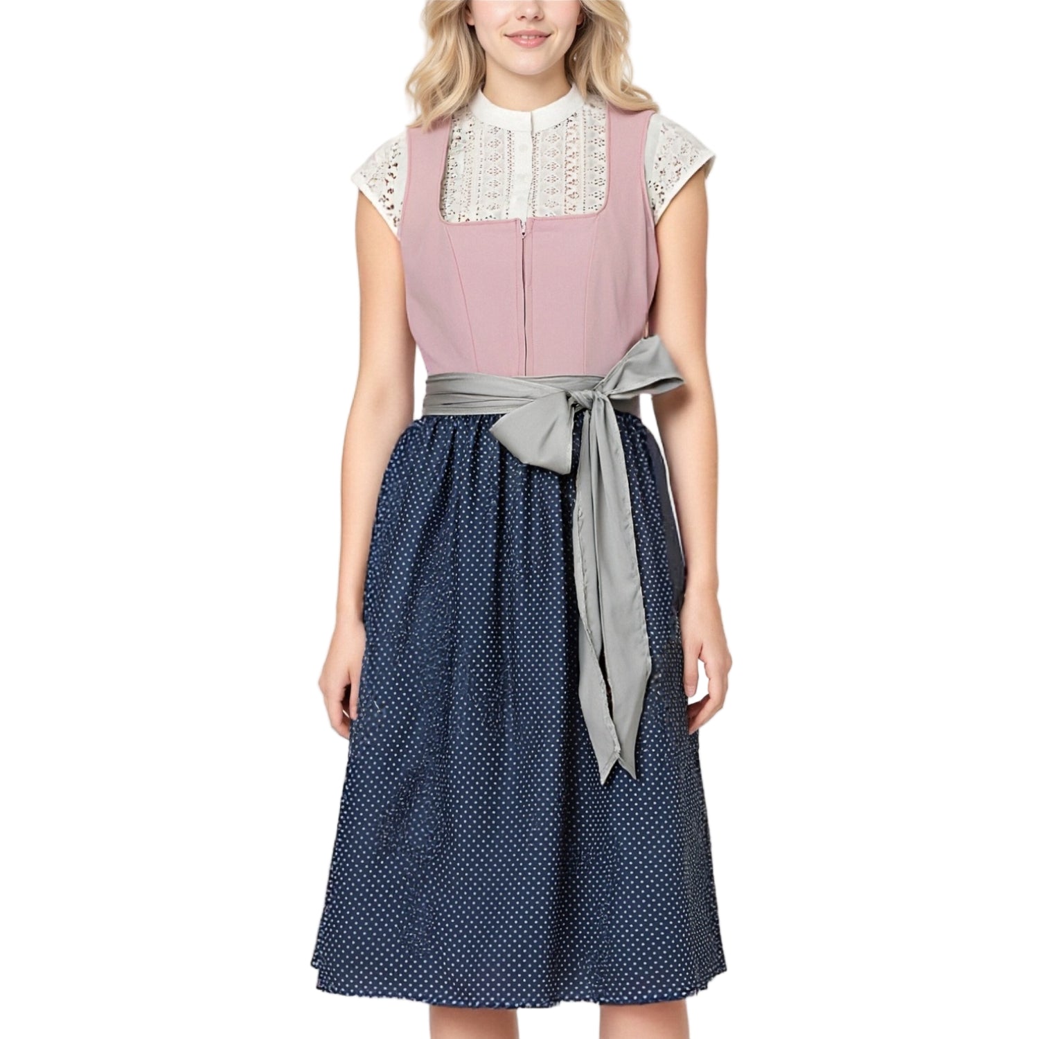 Women's Dirndl Dress Vintage Style Polyester for Oktoberfest and Parties