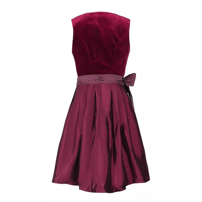 Women's Dirndl Dress With Floral Embroidery And Schürze For Oktoberfest