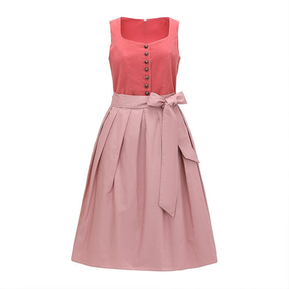 Women's Dirndlkleid with Schürze Traditional Bavarian Style