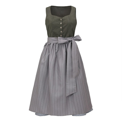 Women's Dirndlkleid with Schürze Traditional Bavarian Style