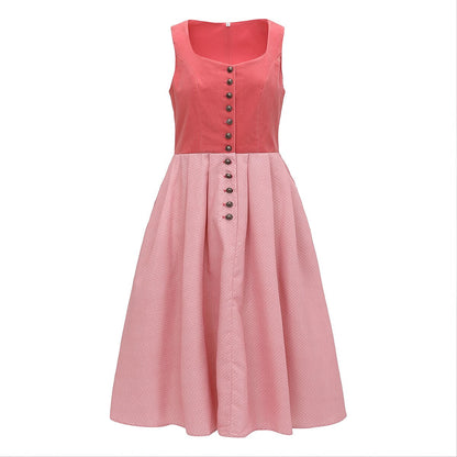 Women's Dirndlkleid with Schürze Traditional Bavarian Style