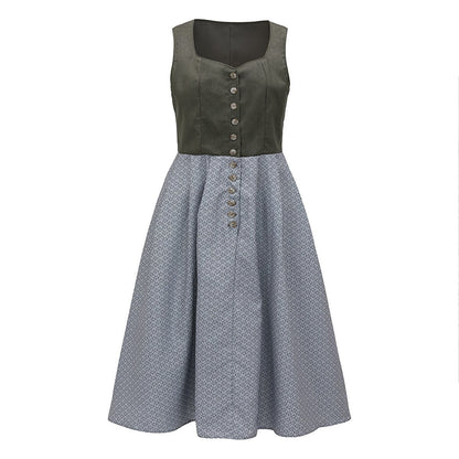 Women's Dirndlkleid with Schürze Traditional Bavarian Style