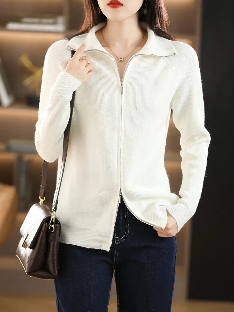 Women's Double Zip Cardigan
