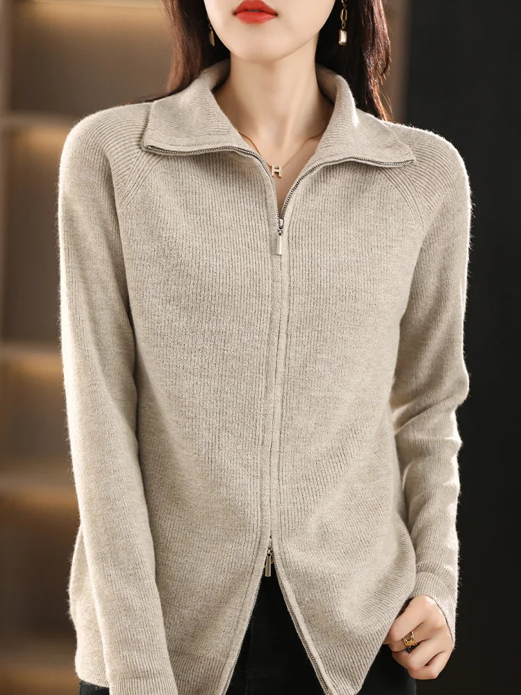 Women's Double Zip Cardigan