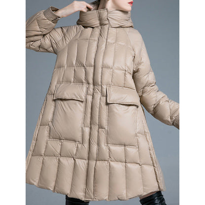 Women's Down Jacket Loose Fit Boho Style for Winter