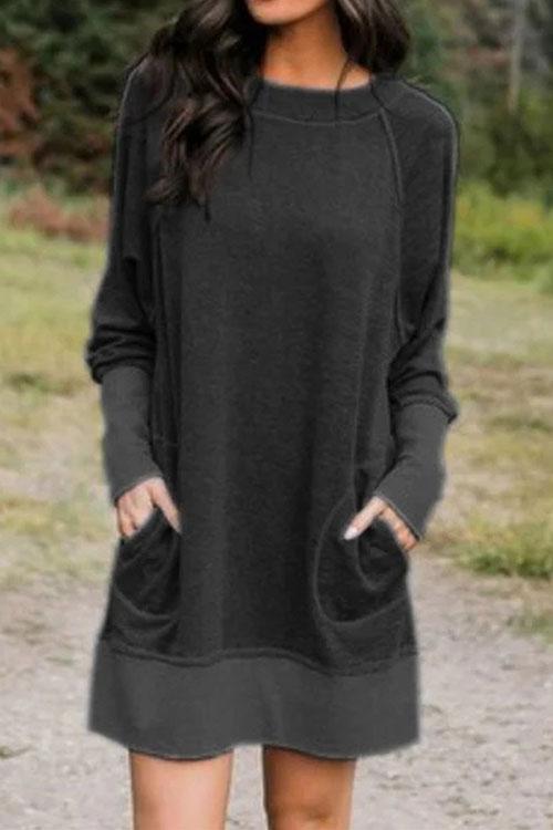Women's Dress Casual Sweatshirt with Pockets