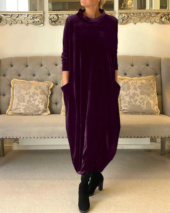 Women's Dress Elegant Winter Style Warm Fabric