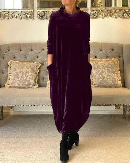 Women's Dress Elegant Winter Style Warm Fabric