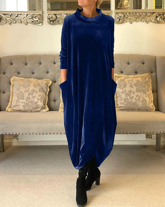 Women's Dress Elegant Winter Style Warm Fabric