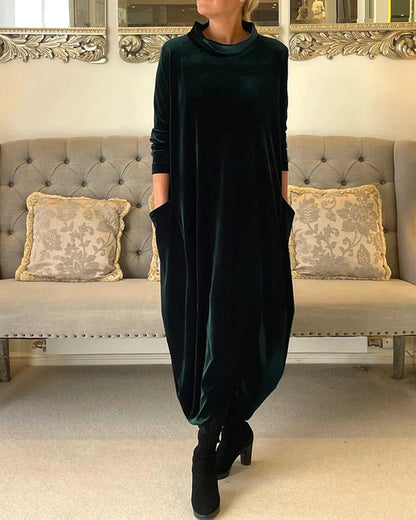Women's Dress Elegant Winter Style Warm Fabric