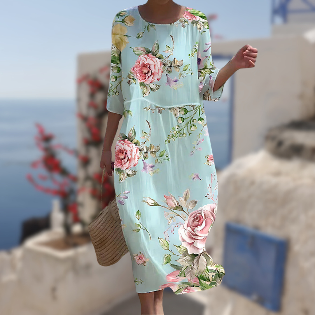 Women's Dress Floral Elegant Style Light Fabric