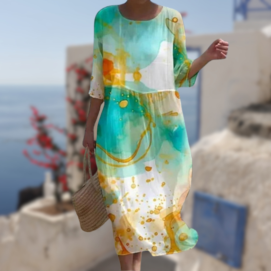 Women's Dress Floral Elegant Style Light Fabric