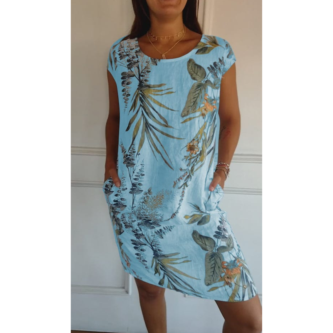 Women's Dress Round Neckline Breathable Casual Summer Dress