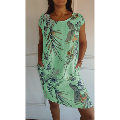 Women's Dress Round Neckline Breathable Casual Summer Dress