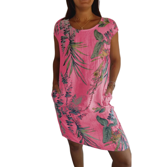 Women's Dress Round Neckline Breathable Casual Summer Dress