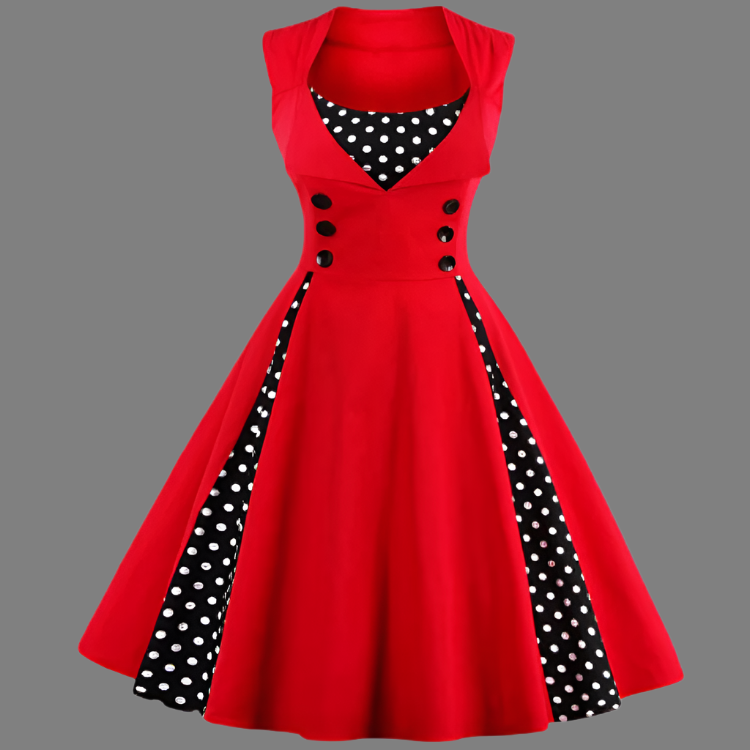 Women's Dress Vintage Retro Style Flattering Fit High Quality Fabric