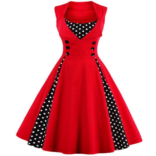 Women's Dress Vintage Retro Style Flattering Fit High Quality Fabric